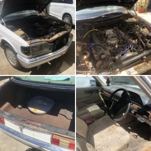 C107's 420SEL parts car